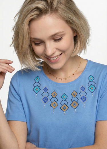 T-shirt long manches courtes Ciel