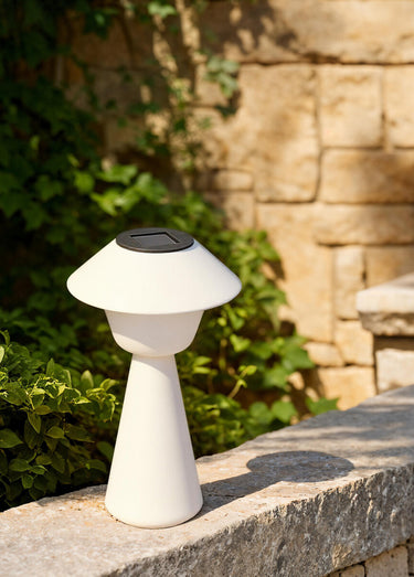 Lampe d'extérieur à énergie solaire Beige
