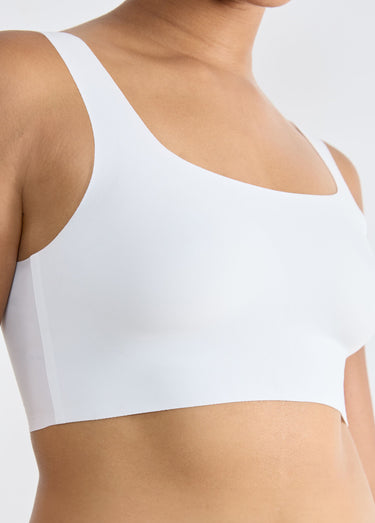 Brassière invisible microfibre Blanc