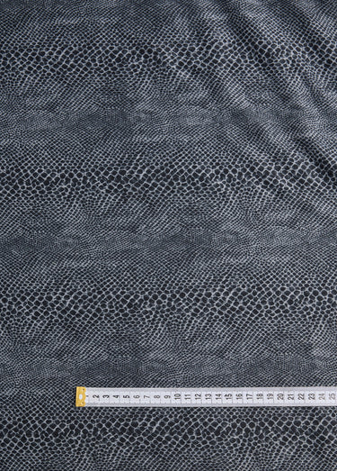 Coupon tissu mode, animalier stretch Noir