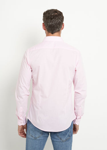 Chemise classique homme col standard Rose