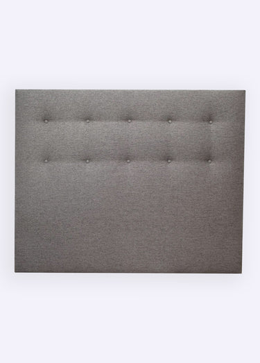 Tête de lit en tissu finition capitonnée Gris