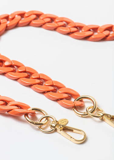 Chaine de téléphone maille colorée Orange