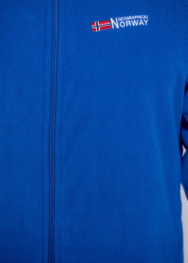 Veste polaire chaude avec col montant Bleu Royal