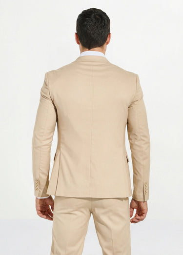 Veste de costume uni beige Beige