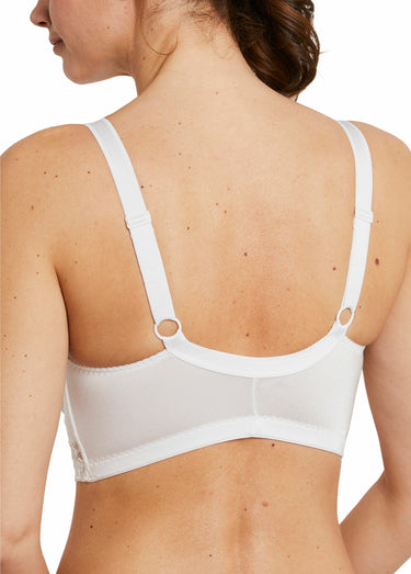 Soutien-gorge sans armatures ouvert devant Blanc