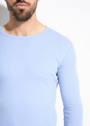 T-shirt chaud col rond manches longues Jean
