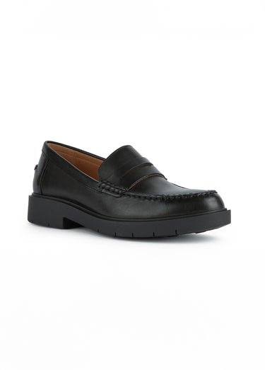 Mocassins cuir semelle épaisse Noir