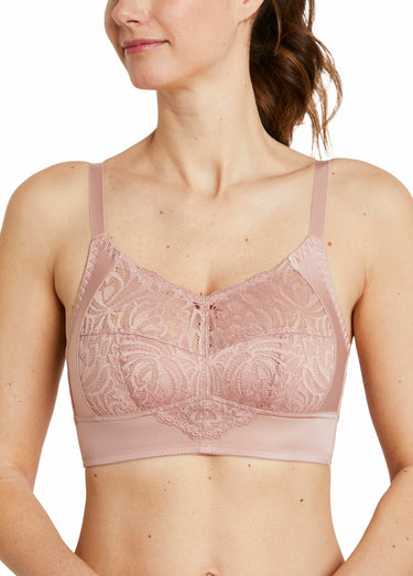 Soutien-gorge sans armatures grand maintien Vieux Rose