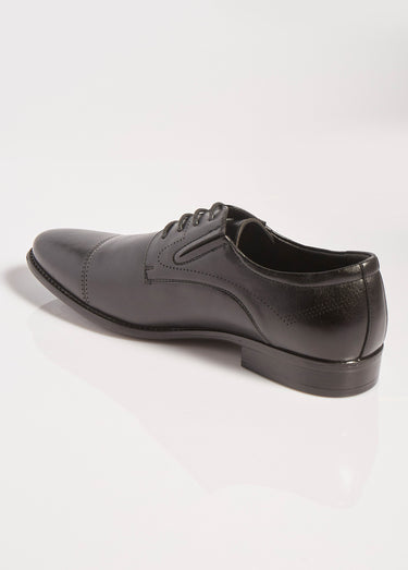 Derbys chic à bout droit, intérieur cuir Noir