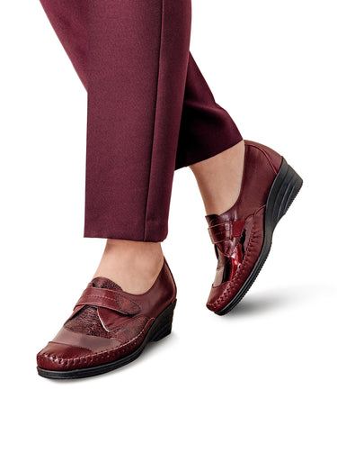 Derbies compensées, largeur confort Bordeaux