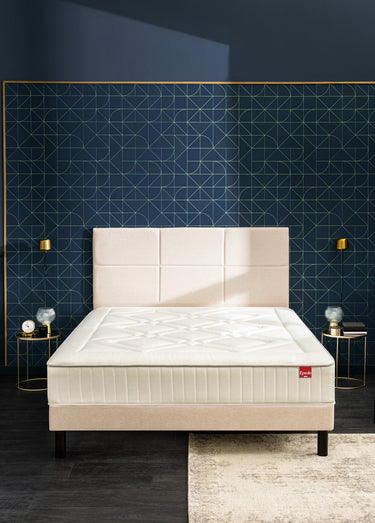 Matelas moelleux cachemire à ressorts, haut. 28cm Blanc
