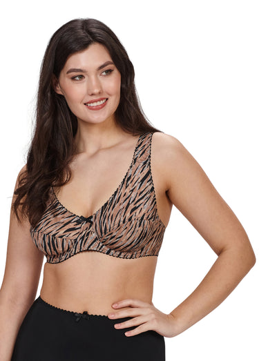 Soutien-gorge armatures, imprimé zèbre Imprime