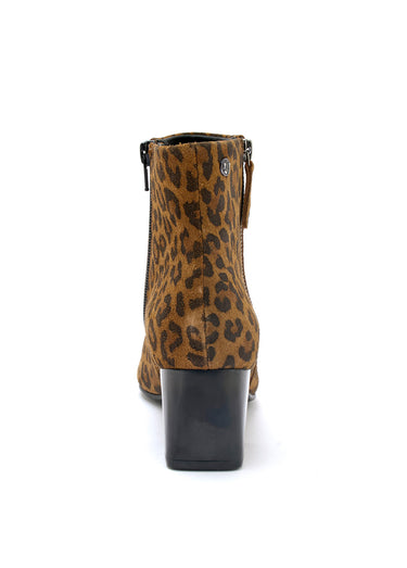 Boots léopard à talon Imprime Leopard