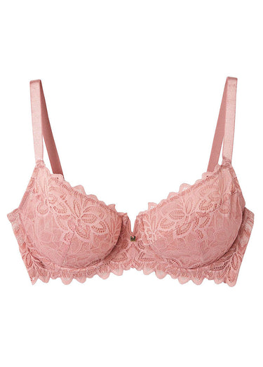 Soutien-gorge emboitant en dentelle Rose