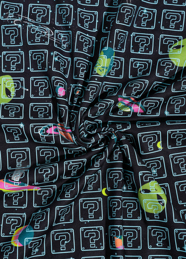 Coupon tissu habillement, Aliens 2T Imp Noir
