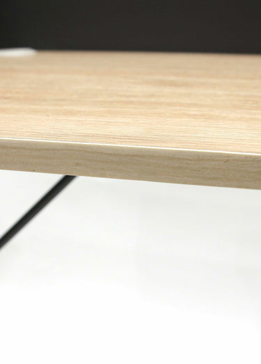 Bureau épuré, en métal et bois 2 tons 2N Noir