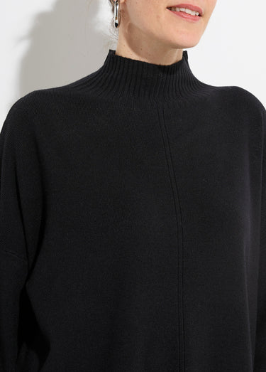 Ensemble en maille tunique + pantalon Noir