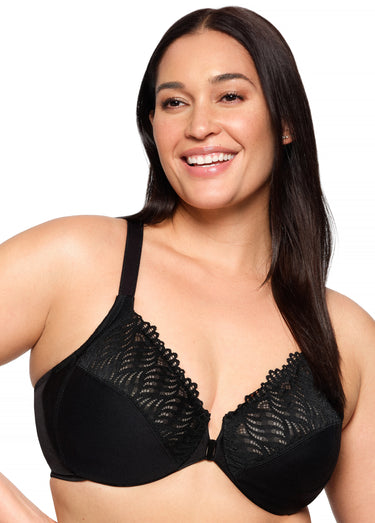 Soutien-gorge WonderWire avec dos nageur Noir