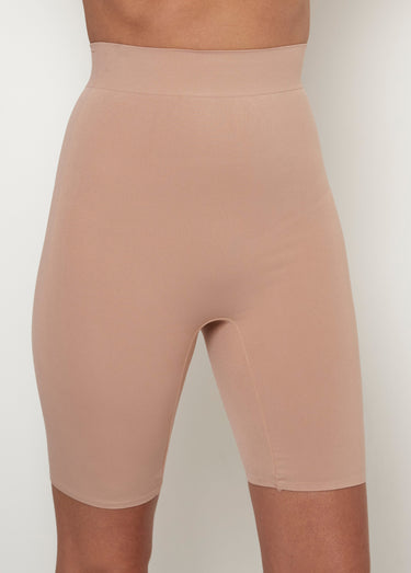 Short gainant sans coutures Beige