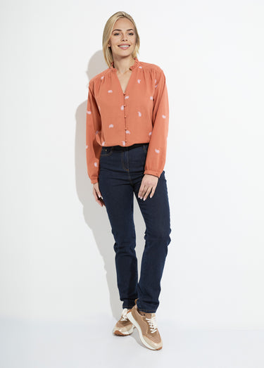 Jean 5 poches ceinture extensible coton stretch Indigo