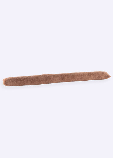 Boudin de porte en coral fleece 95cm Marron
