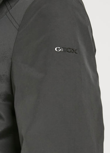 Veste déperlante, col montant resserrable Noir