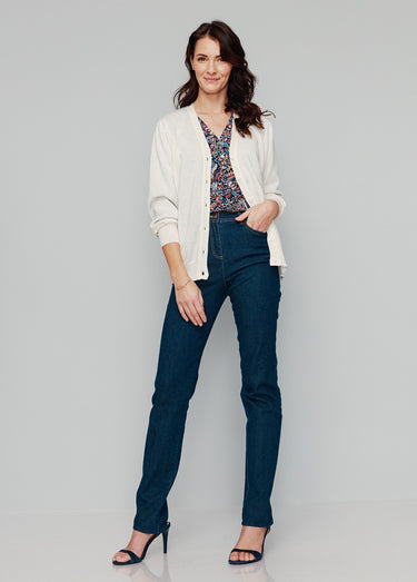 Gilet laine mérinos manches longues Naturel