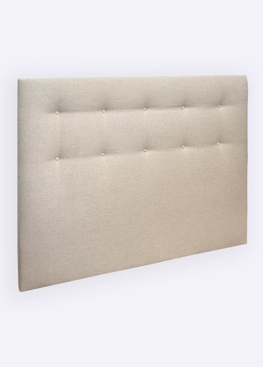 Tête de lit en tissu finition capitonnée Beige