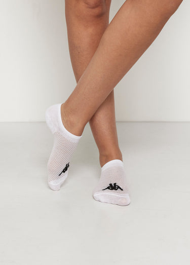 Socquettes invisibles avec logo, clair Blanc