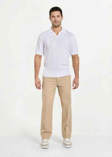 Pantalon ceinture ajustable invisible polycoton Beige