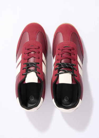 Baskets multimatières + 2 paires lacets Bordeaux