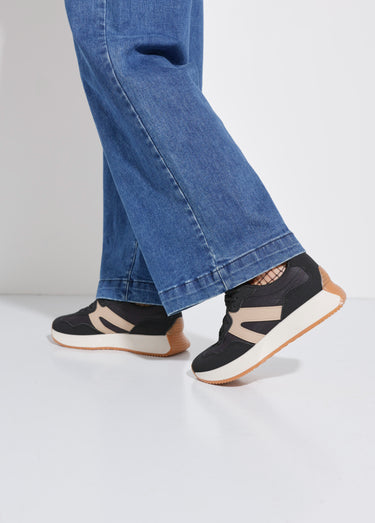 Baskets joggers à semelle compensée Noir