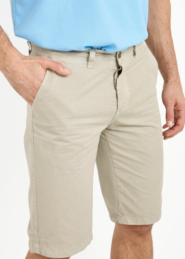 Bermuda pur coton, style chino Beige