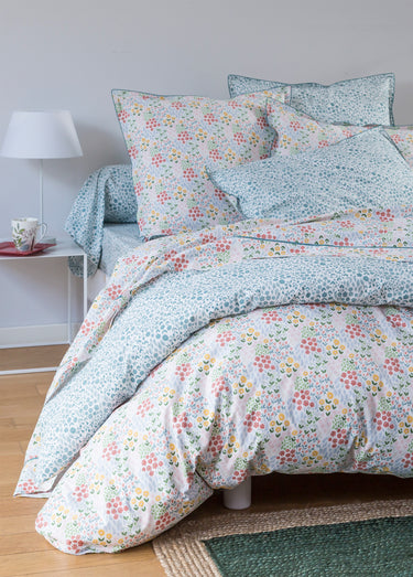 Drap housse percale de coton, Prairie Vert