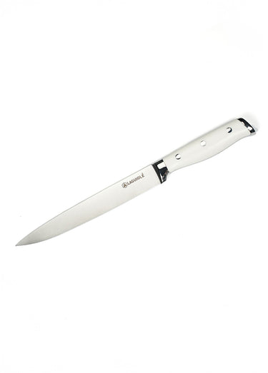 Couteau à trancher lame forgée, Elégance Blanc
