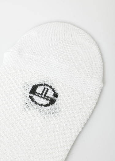 Socquettes avec logo, forme invisible Blanc