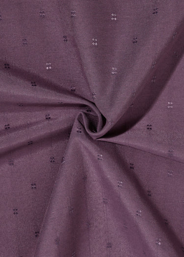 Coupon tissu déco jacquard avec Teflon® Cassis