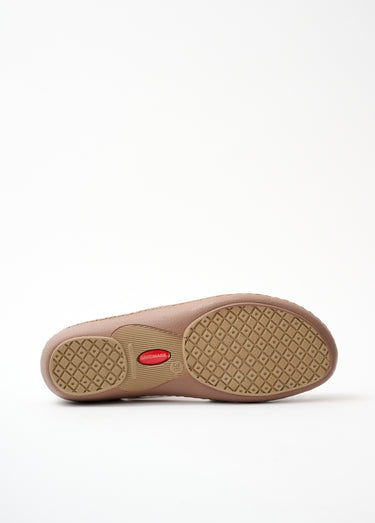 Ballerines largeur confort élastiquées cuir Bronze