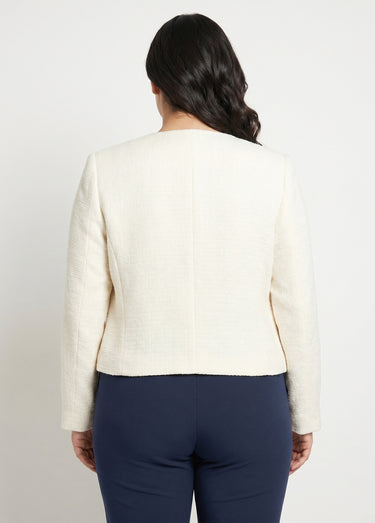 Veste courte esprit couture Ecru