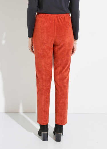 Pantalon droit taille élastiquée velours milleraies Epice