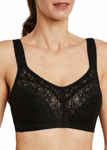 Soutien-gorge sans armatures dentelle Noir