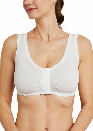 Soutien-gorge brassière ouverture devant Blanc