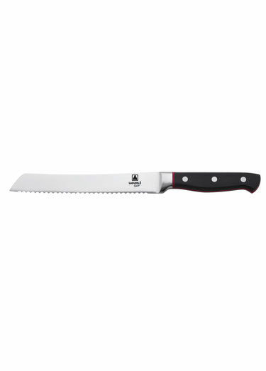 Couteau à pain acier 33,5cm Market Noir/Rouge