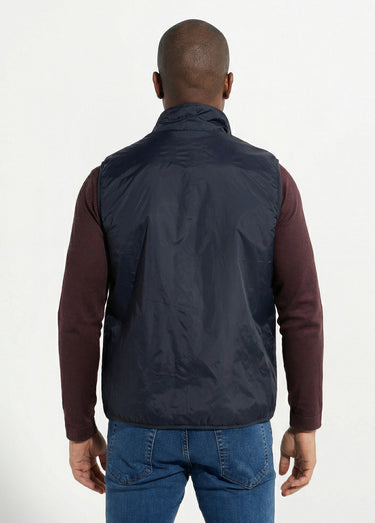 Blouson sans manches déperlant fourré Marine/Ecru