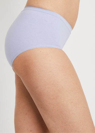 Culotte taille normale galbante coton Lavande