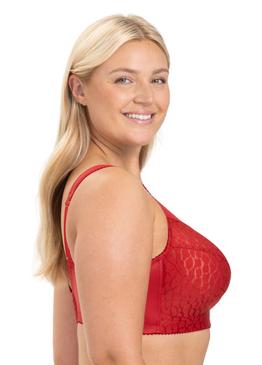 Soutien-gorge couvrant, LOVELY JACQUARD Rouge