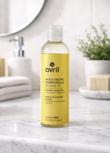 Huile sèche BIO pour le corps, argan Blanc