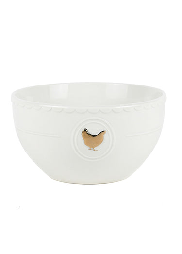 Service de table porcelaine 18 pièces doré Blanc