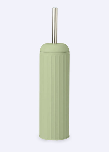 Brosse pour WC, en métal  strié Sauge